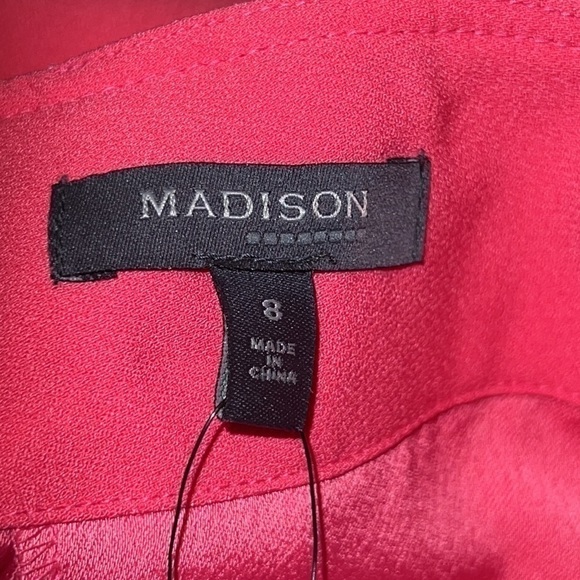 Madison High Waisted Wide Leg Capri Pants Pink Size 8 NWT - Picture 6 of 9